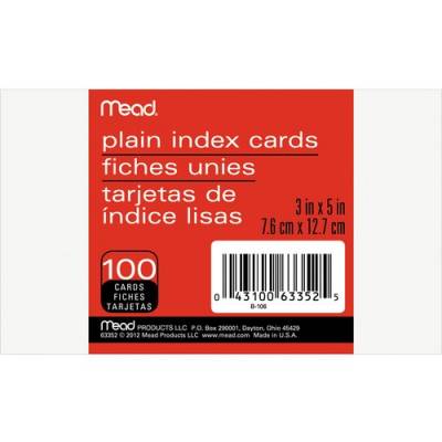 ACCO Mead 90 lb Stock Index Cards (63352)