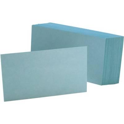 TOPS Oxford Colored Blank Index Cards (7320BLU)