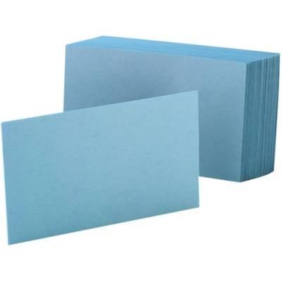 TOPS Oxford Colored Blank Index Cards (7420BLU)