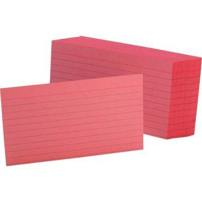 TOPS Oxford Colored Ruled Index Cards (7321CHE)
