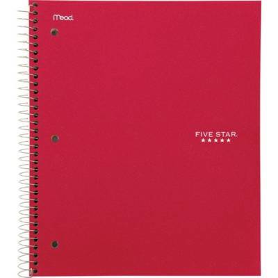 ACCO Five Star College Ruled 3 - subject Notebook - Letter (72065)