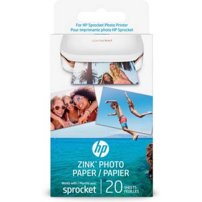 HP ZINKâ„¢ Sticky-backed Photo Paper-20 sht/2 x 3 in (1AH01A)