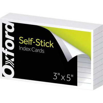 TOPS Oxford Self-Stick Index Cards (61100)