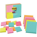 3M Post-it Super Sticky Notes, Assorted Sizes, Miami Collection (463315SSMIA)