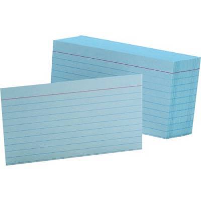 TOPS Oxford Colored Ruled Index Cards (7321BLU)