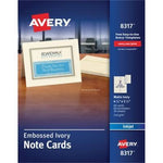 Avery Note Cards, Matte Ivory, Two-Sided Printing, 4-1/4" x 5-1/2", 60 Cards (8317)