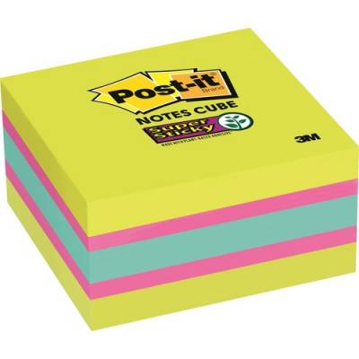 3M Post-it Super Sticky Notes Cubes (2027SSGFASRBTS)