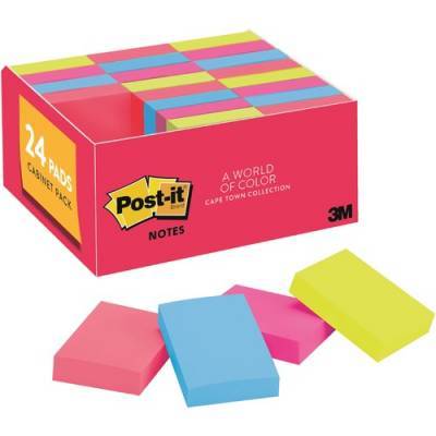 3M Post-it Cape Town Color Collection Value Pack (65324ANVAD)