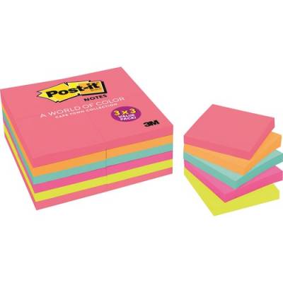 3M Post-it Cape Town Color Collection Value Pack (65424ANVAD)