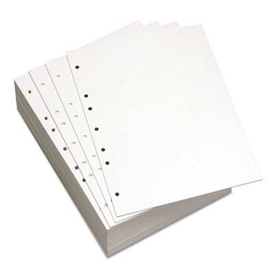 Domtar Custom Cut-Sheet Copy Paper, 92 Bright, 7-Hole, 20lb, 8.5 x 11, White, 500/Ream (851271)