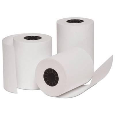 Universal Bond Paper Rolls, 3" x 128 ft, White, 10/Pack (UNV35773)