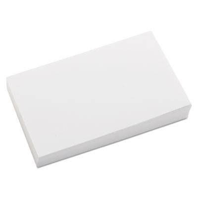 Universal Unruled Index Cards, 3 x 5, White, 100/Pack (UNV47200EE)