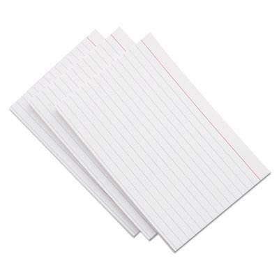 Universal Ruled Index Cards, 3 x 5, White, 100/Pack (UNV47210EE)
