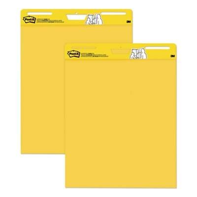Post-it Easel Pads Super Sticky Self Stick Easel Pads, 25 x 30, Yellow, 30 Sheets, 2 Pads/Pack (559YW2PK)